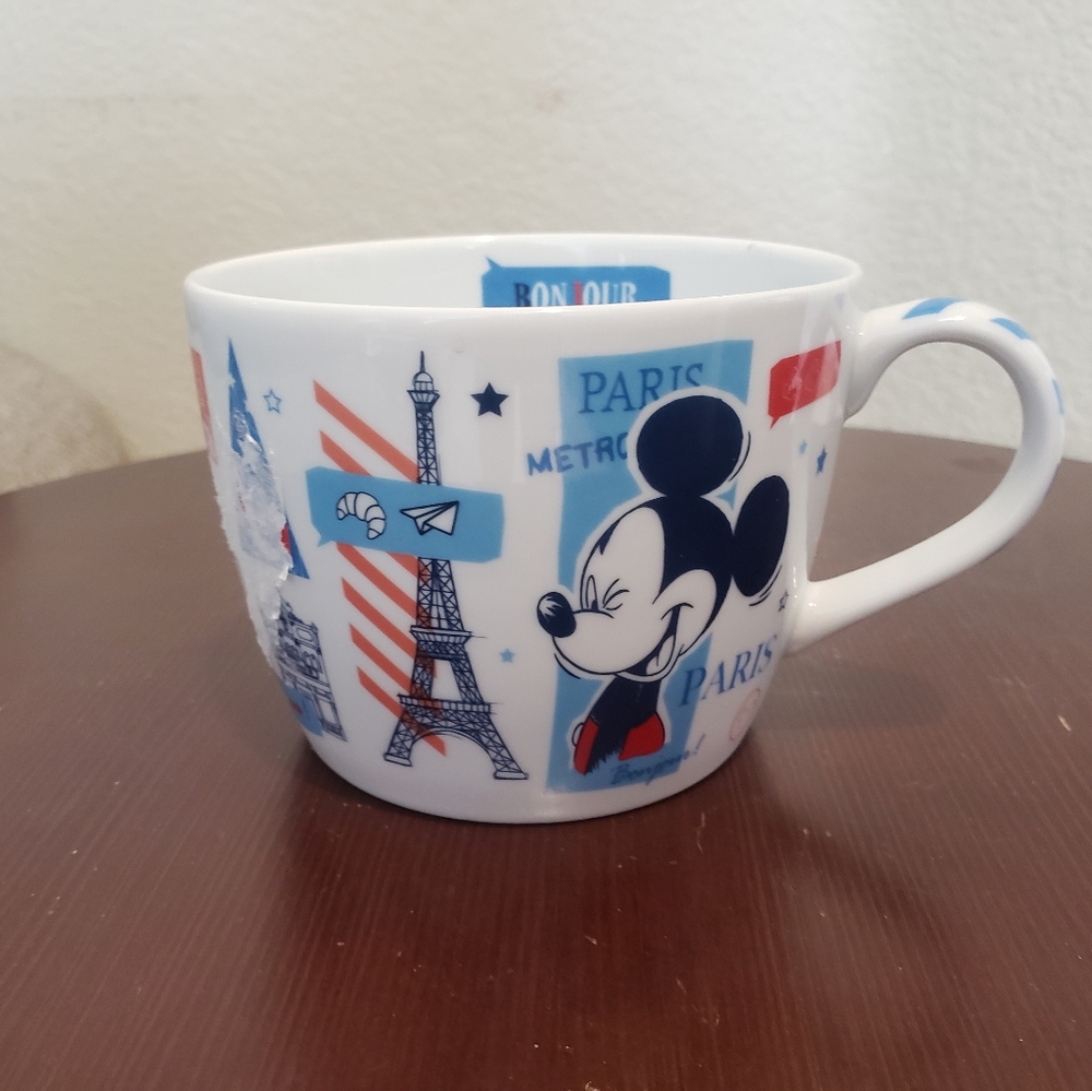 Disneyland Paris Mickey Mouse Parisian Mug - Blue, Red, White